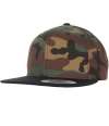 F6089TC 6089TC Flexfit Two Tone Classic Camo Snapback Cap Black / Green Camo colour image